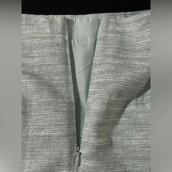 LOFT size 10 back zip linen blend lined skirt with sparkle ✨ NWT - Picture 6 of 16